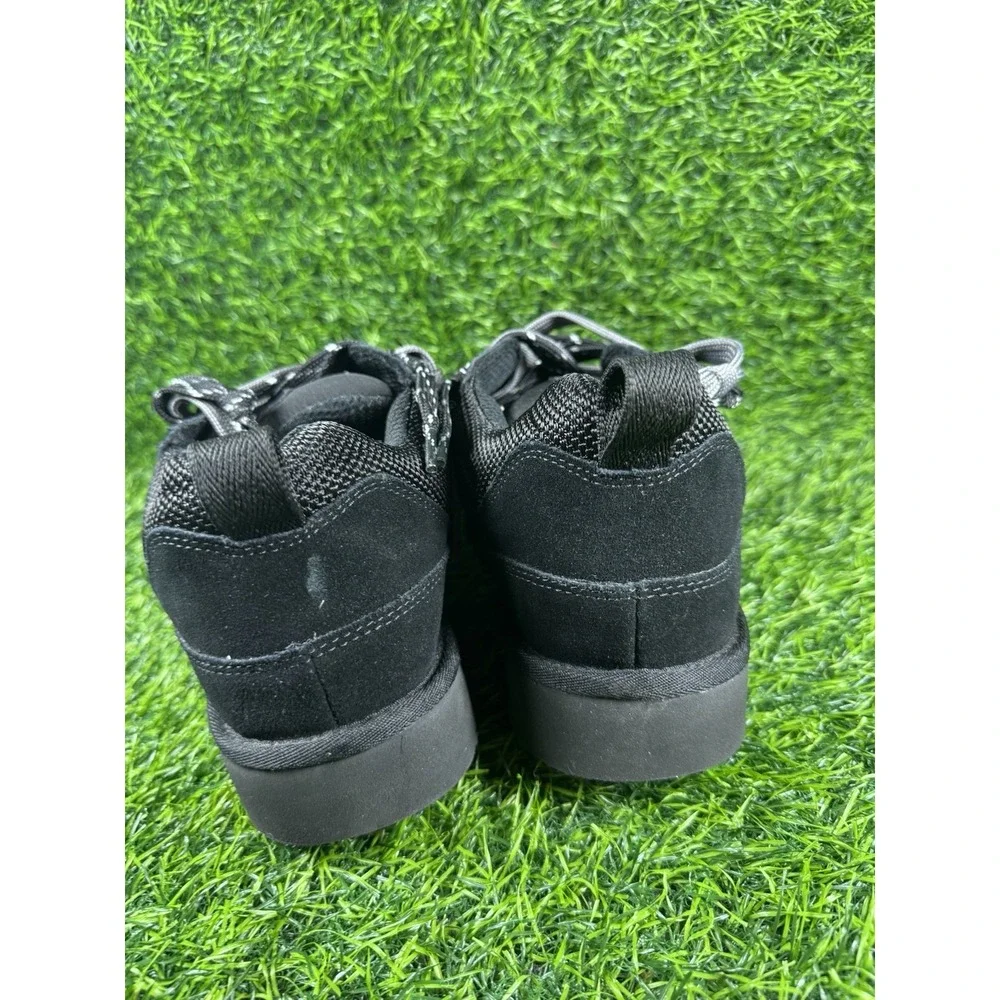 UGG M LO LOWMEL Men's Black Suede Lace Up Sneakers Round Toe Size 13 1169493